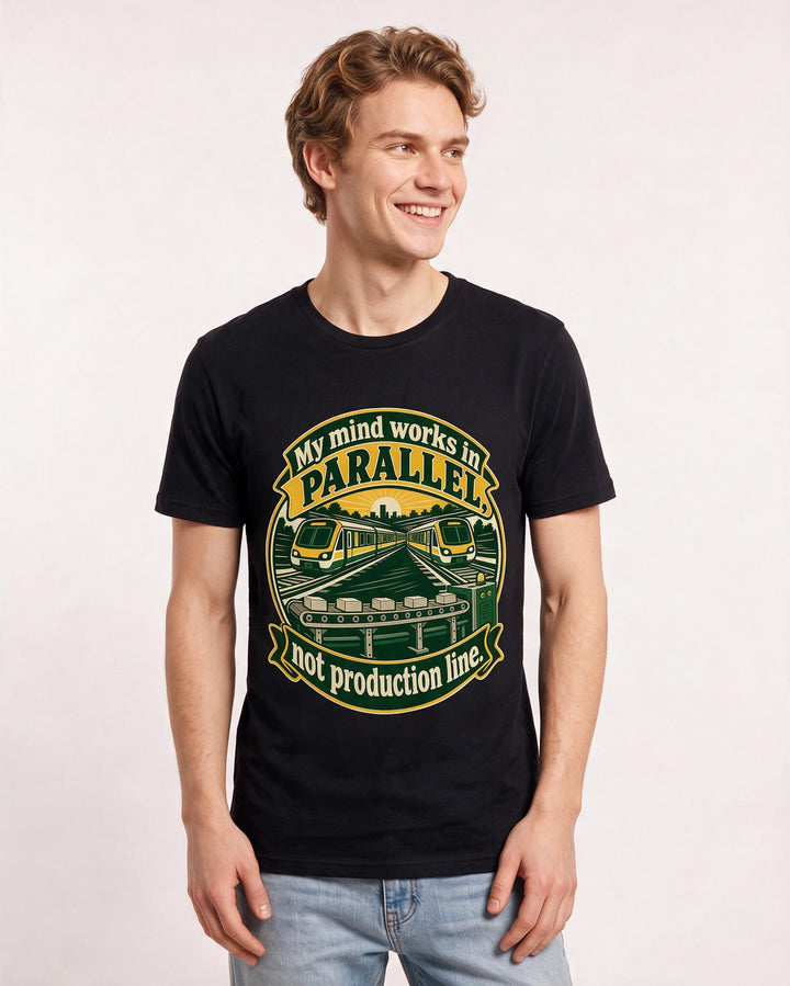 Neurodiversity Black T-Shirt for Men – Everyday Expression Graphic Tee product image 1
