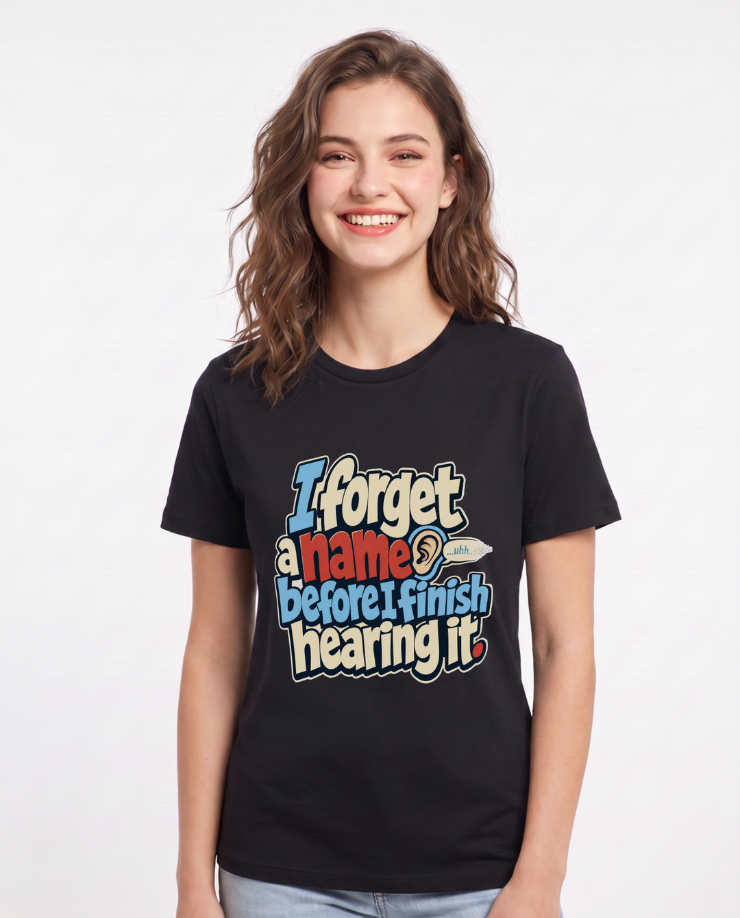 Meme Black T-Shirt for Women – Everyday Expression Graphic Tee product image 3
