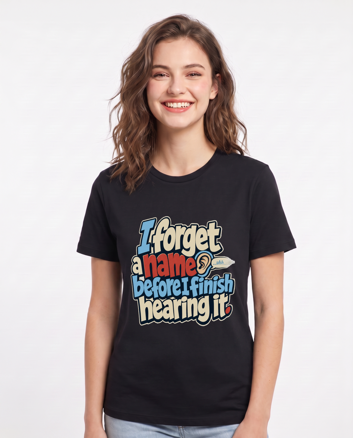 Meme Black T-Shirt for Women – Everyday Expression Graphic Tee product image 3