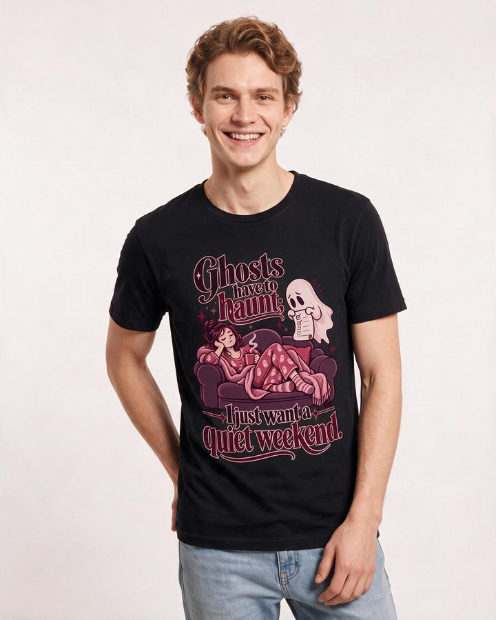 Halloween Black T-Shirt for Men – Halloween Theme Graphic Tee product image 1