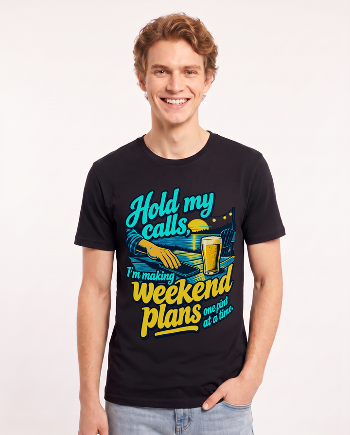 Beer Black T-Shirt for Men – Everyday Expression Graphic Tee product image 3