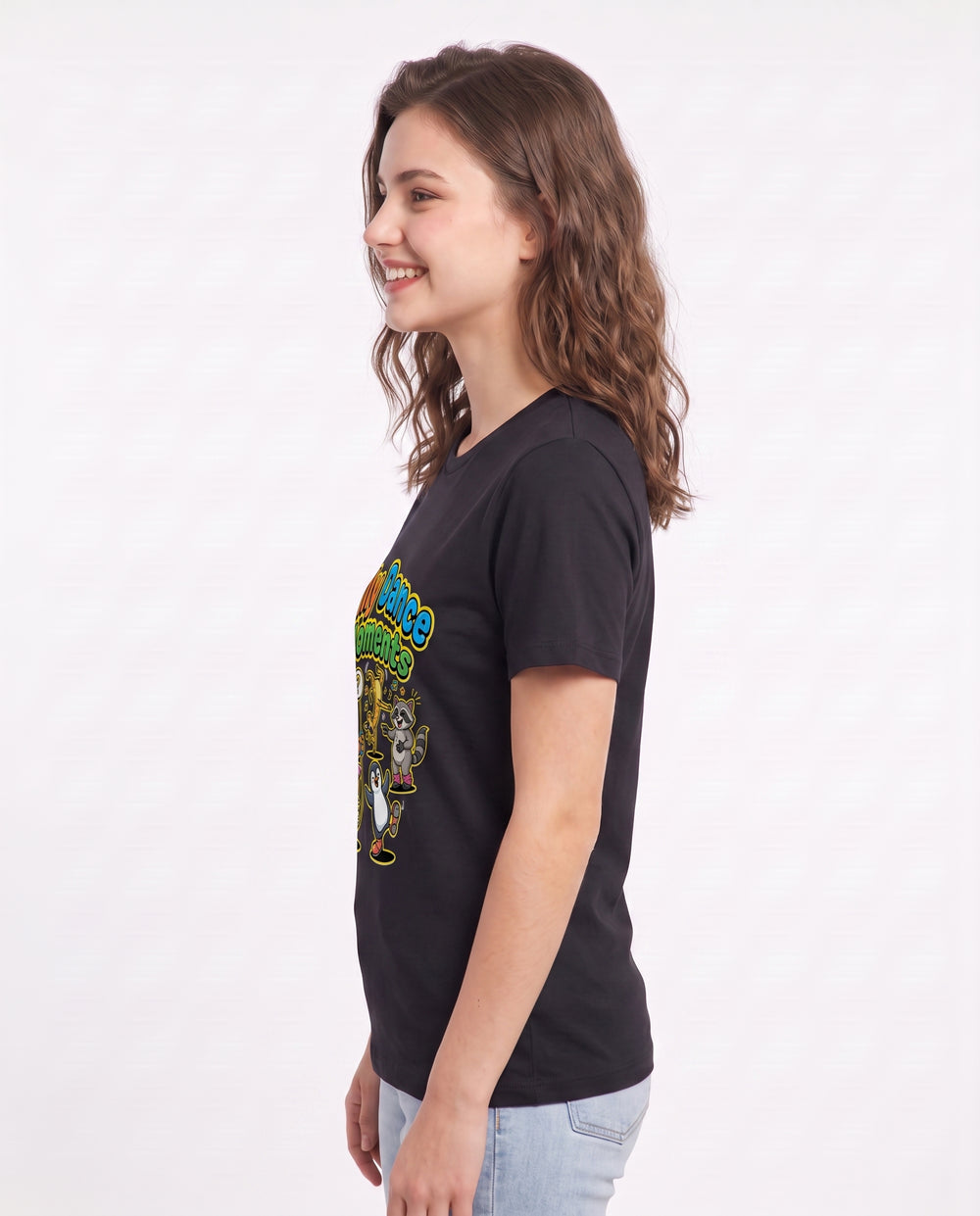 Silly Dance Moments Women's Black T-Shirt product image 3