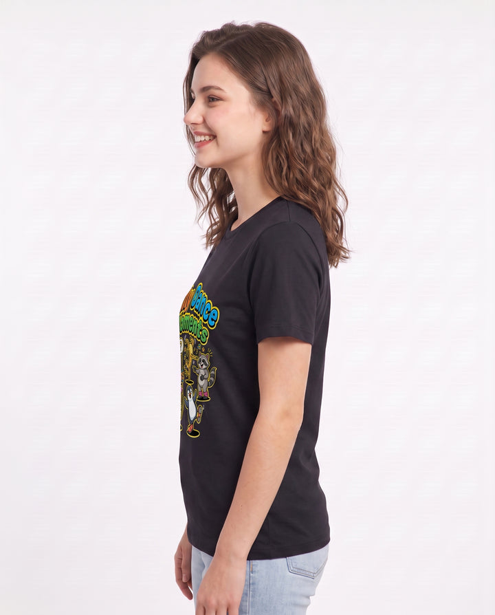 Silly Dance Moments Women's Black T-Shirt product image 3