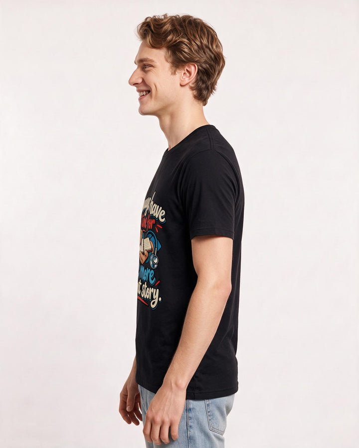 Nurse Black T-Shirt for Men – Nursing Life Graphic Tee product image 2