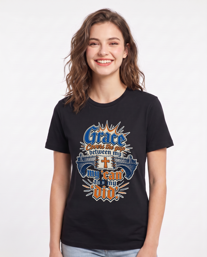 Christian Faith Black T-Shirt for Women – Everyday Expression Graphic Tee product image 1