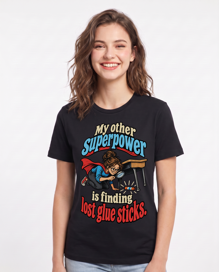 Teacher Black T-Shirt for Women – Everyday Expression Graphic Tee product image 3