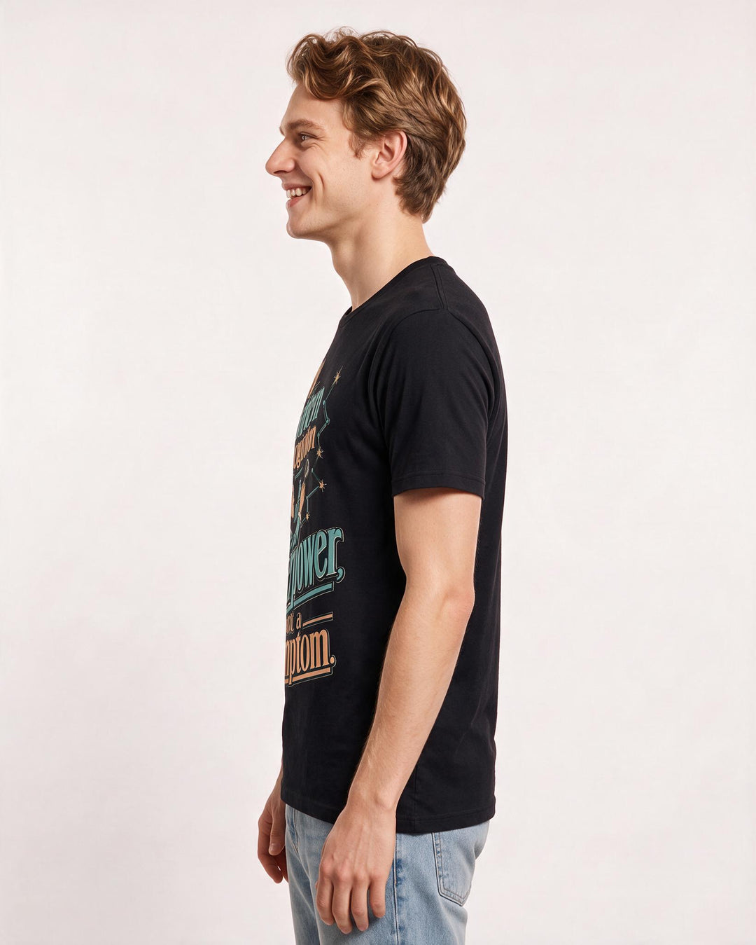 Neurodiversity Men's Black T-Shirt – My pattern recognition is my superpower, not a symptom. product image 2
