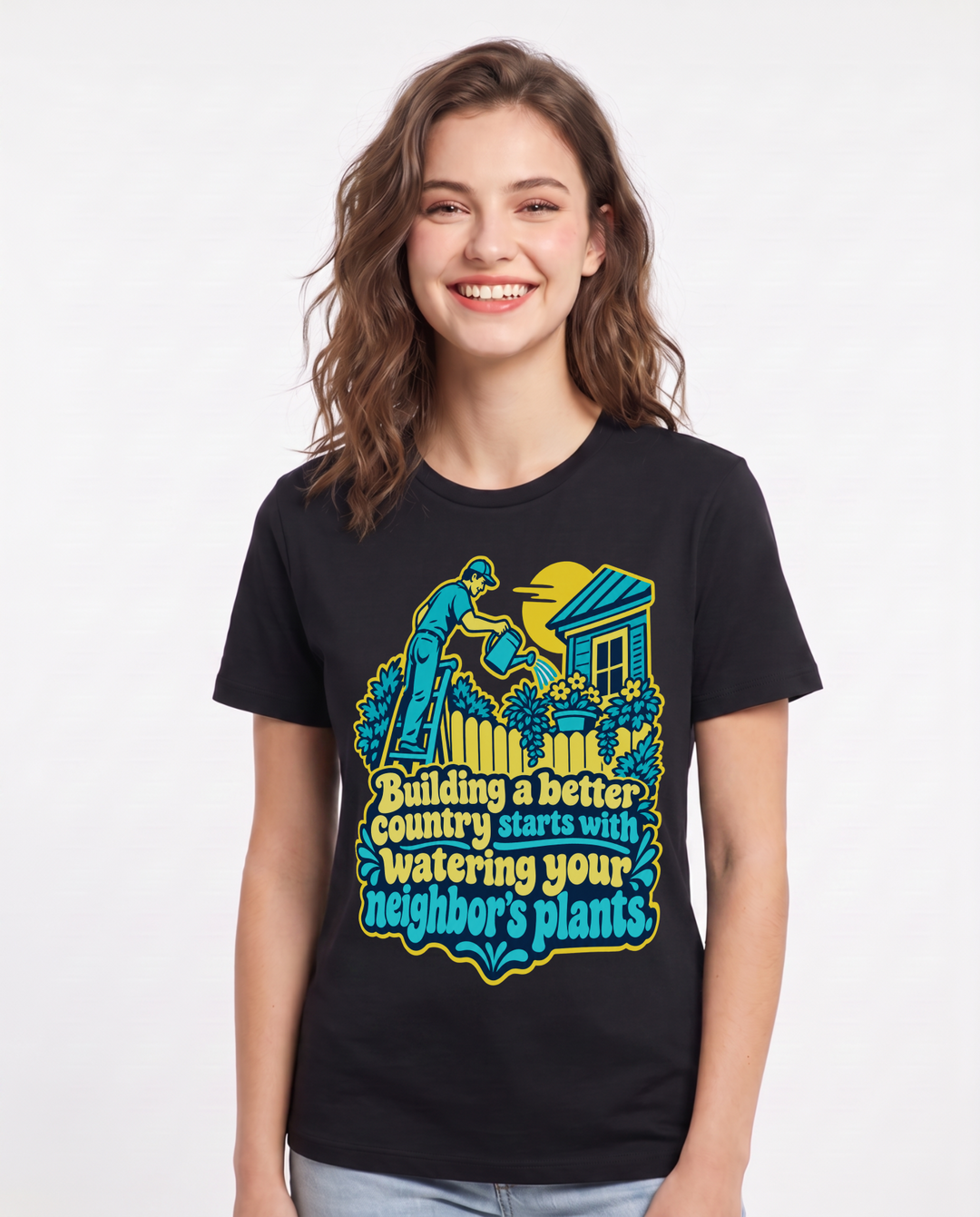 Patriotic Black T-Shirt for Women – Everyday Expression Graphic Tee product image 3