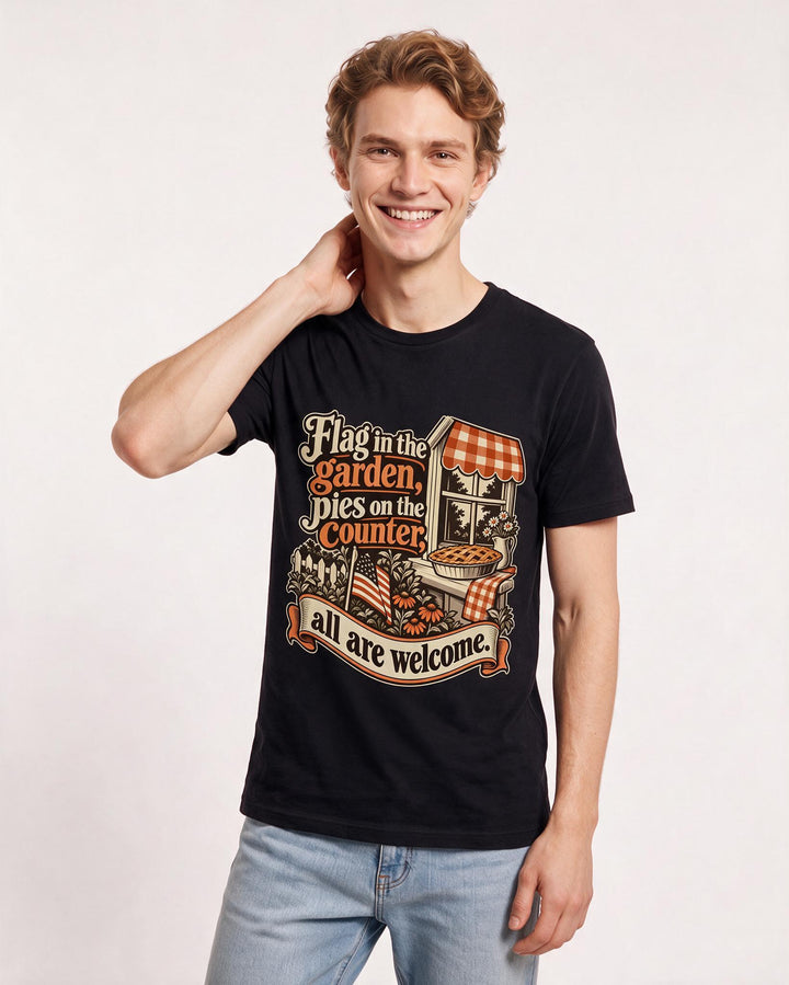 Patriotic Black T-Shirt for Men – Everyday Expression Graphic Tee product image 1