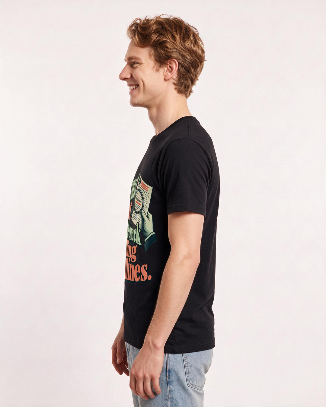 Political Statement Black T-Shirt for Men – Everyday Expression Graphic Tee product image 2