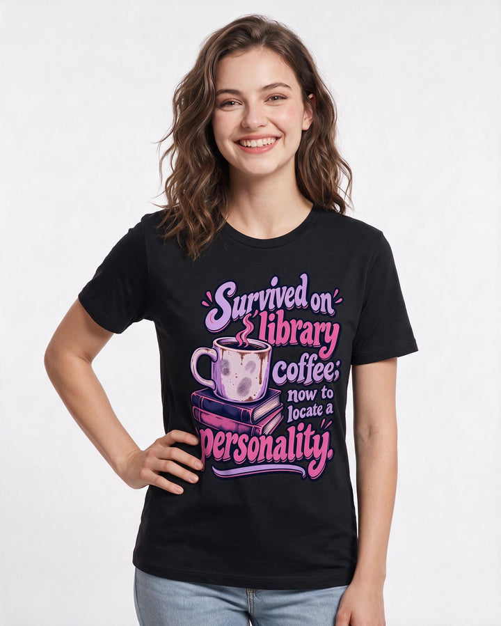 Graduation Black T-Shirt for Women – Everyday Expression Graphic Tee product image 1