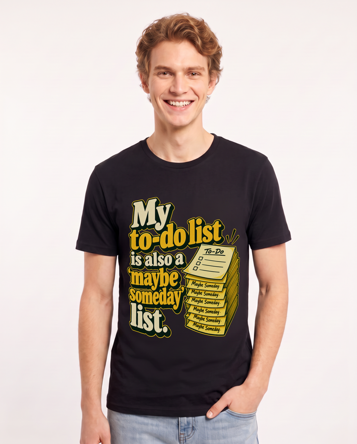 Meme Black T-Shirt for Men – Everyday Expression Graphic Tee product image 3