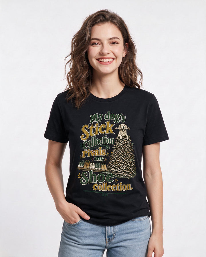 Cat Lover Black T-Shirt for Women – Everyday Expression Graphic Tee product image 1