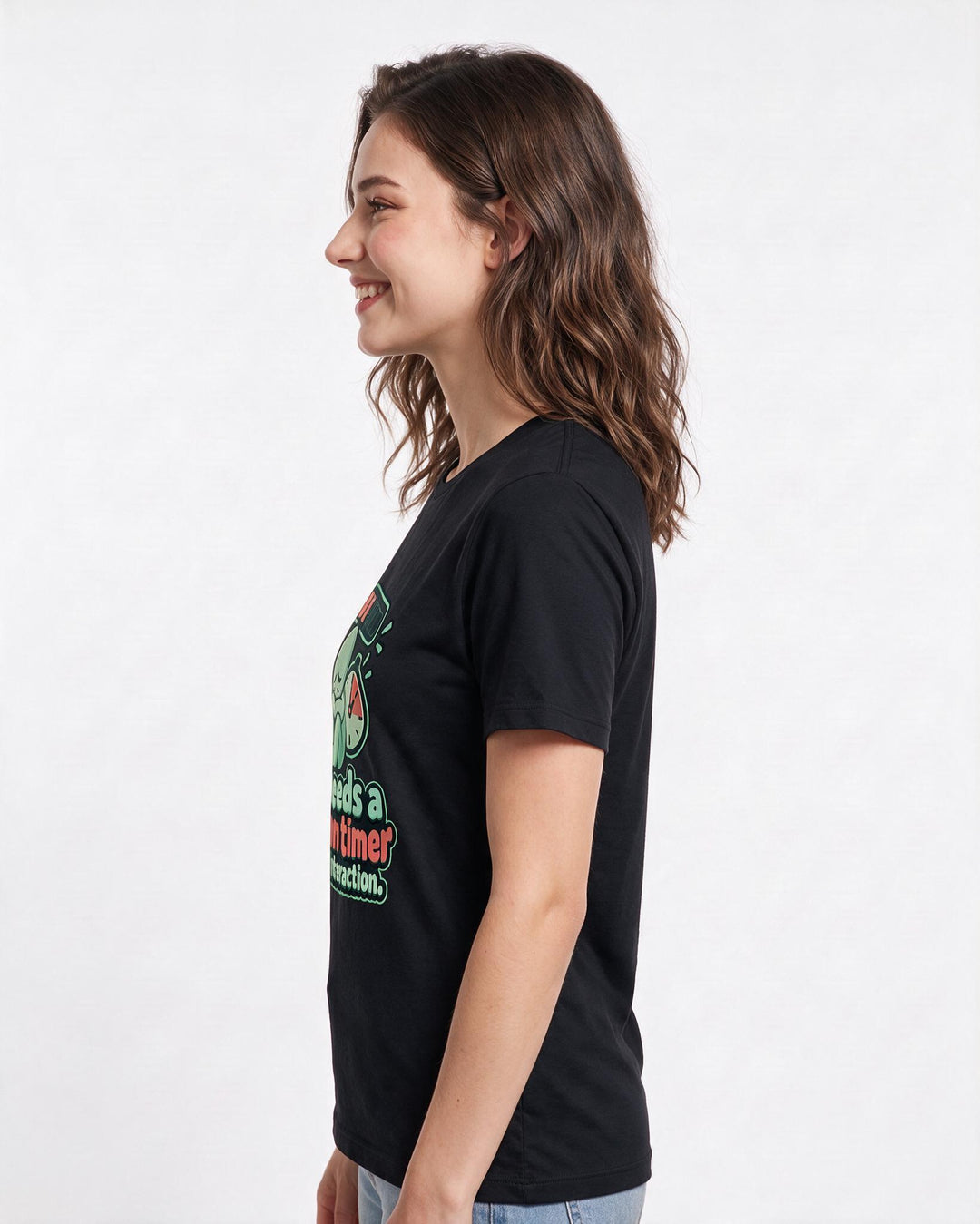 Gaming Black T-Shirt for Women – Game Night Graphic Tee product image 2