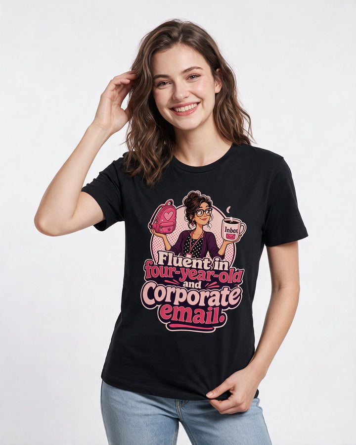 Teacher Black T-Shirt for Women – Everyday Expression Graphic Tee product image 1