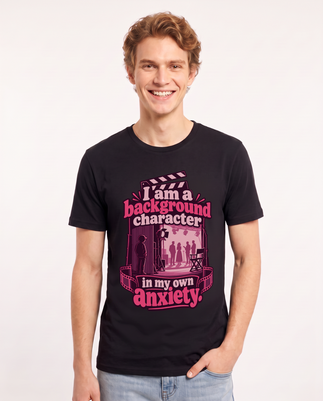 Meme Black T-Shirt for Men – Everyday Expression Graphic Tee product image 3