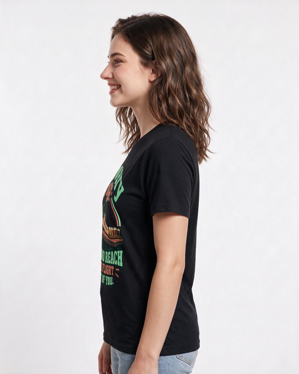 Beer Black T-Shirt for Women – Everyday Expression Graphic Tee product image 2
