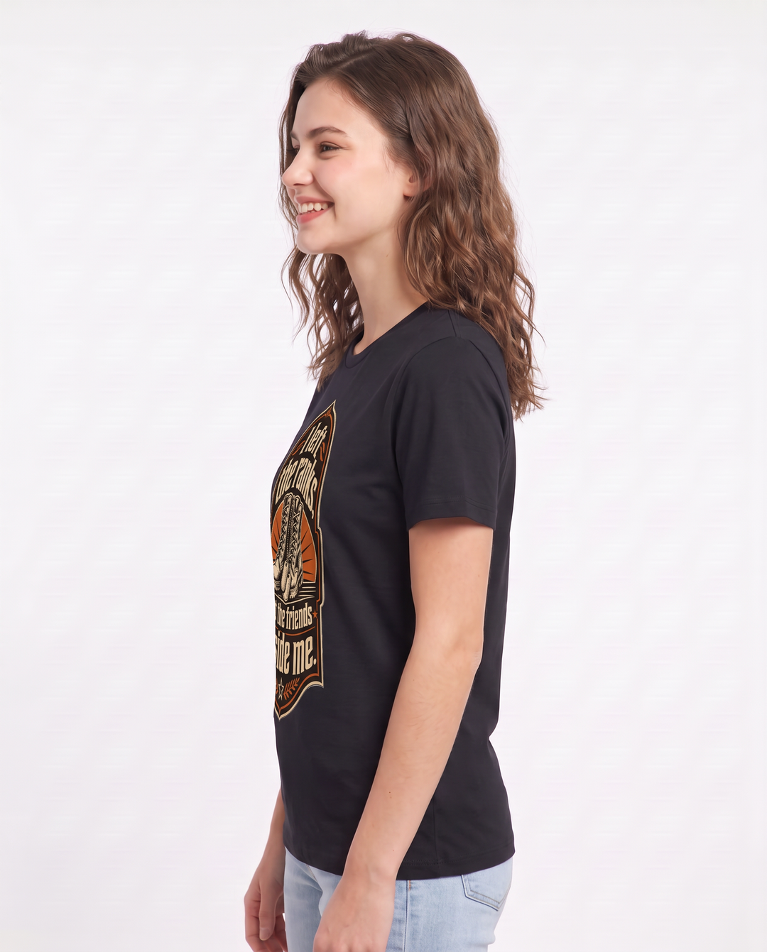 I left the ranks, not the friends beside me. - Women's Black T-Shirt product image 3
