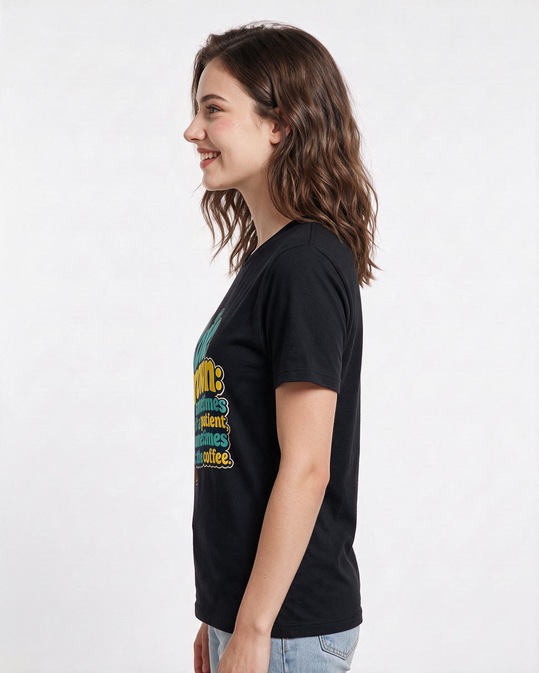 Nurse Black T-Shirt for Women – Nursing Life Graphic Tee product image 2