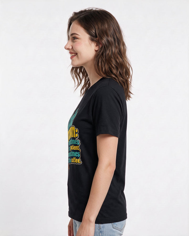 Nurse Black T-Shirt for Women – Nursing Life Graphic Tee product image 2