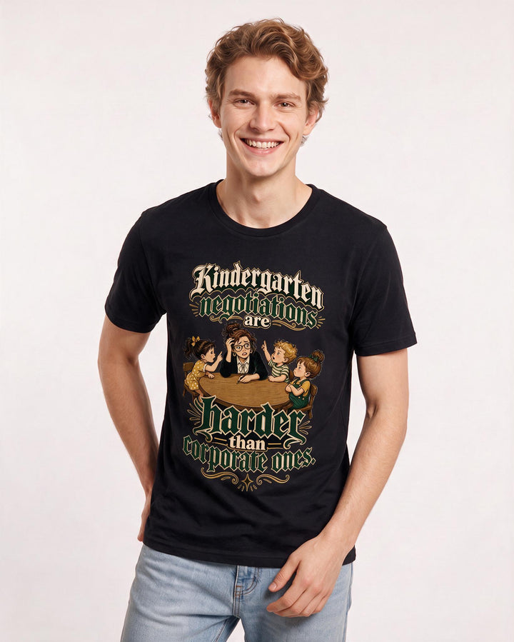 Teacher Black T-Shirt for Men – Everyday Expression Graphic Tee product image 1