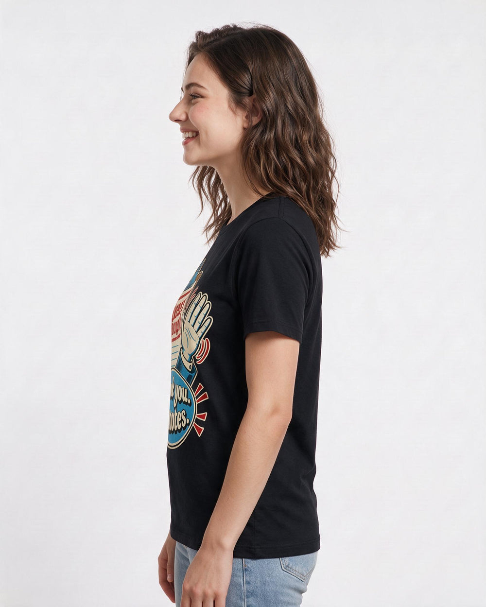 Pride Black T-Shirt for Women – Everyday Expression Graphic Tee product image 2