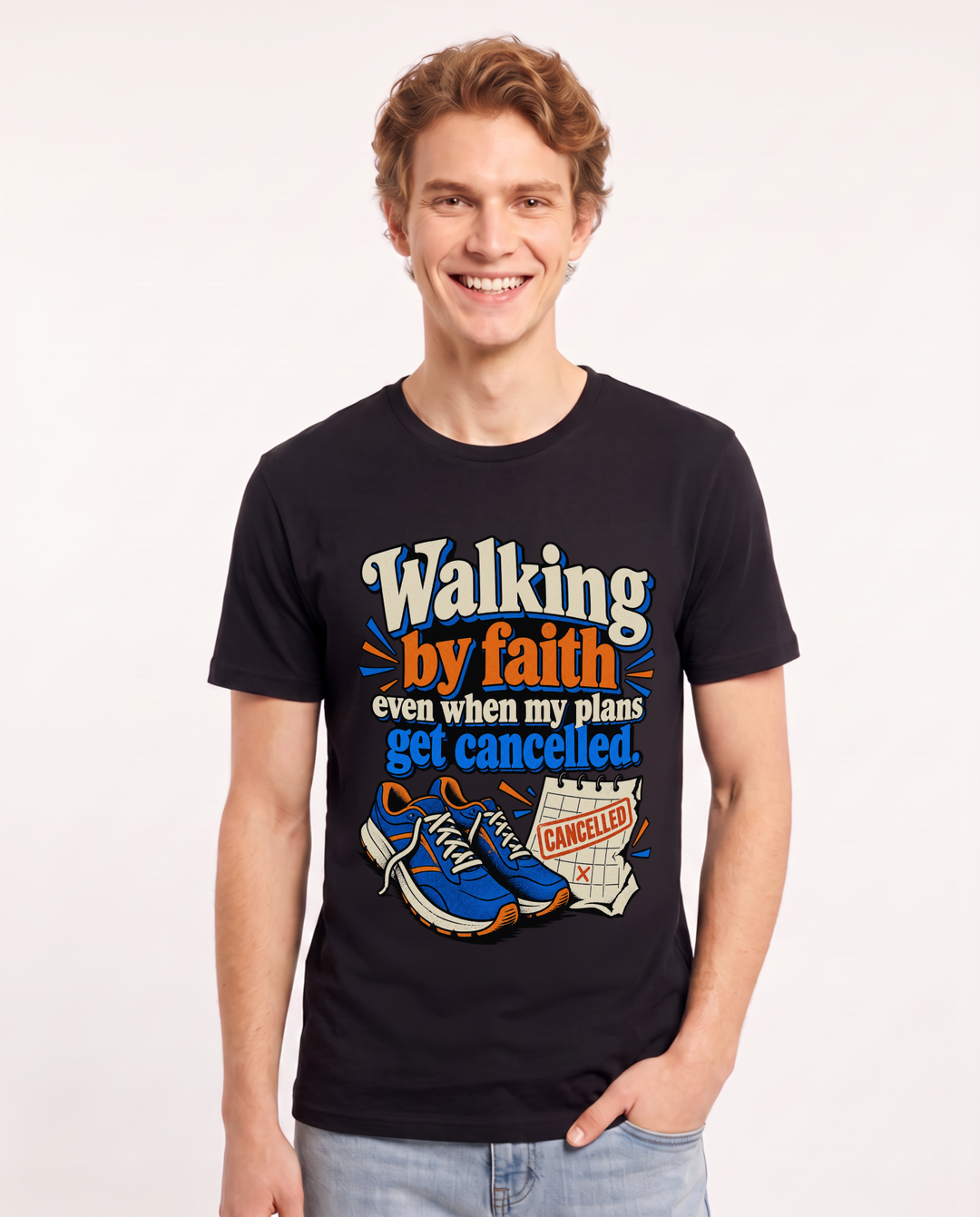 Christian Faith Black T-Shirt for Men – Everyday Expression Graphic Tee product image 3
