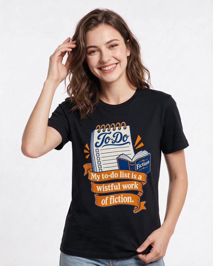 Meme Black T-Shirt for Women – Everyday Expression Graphic Tee product image 1