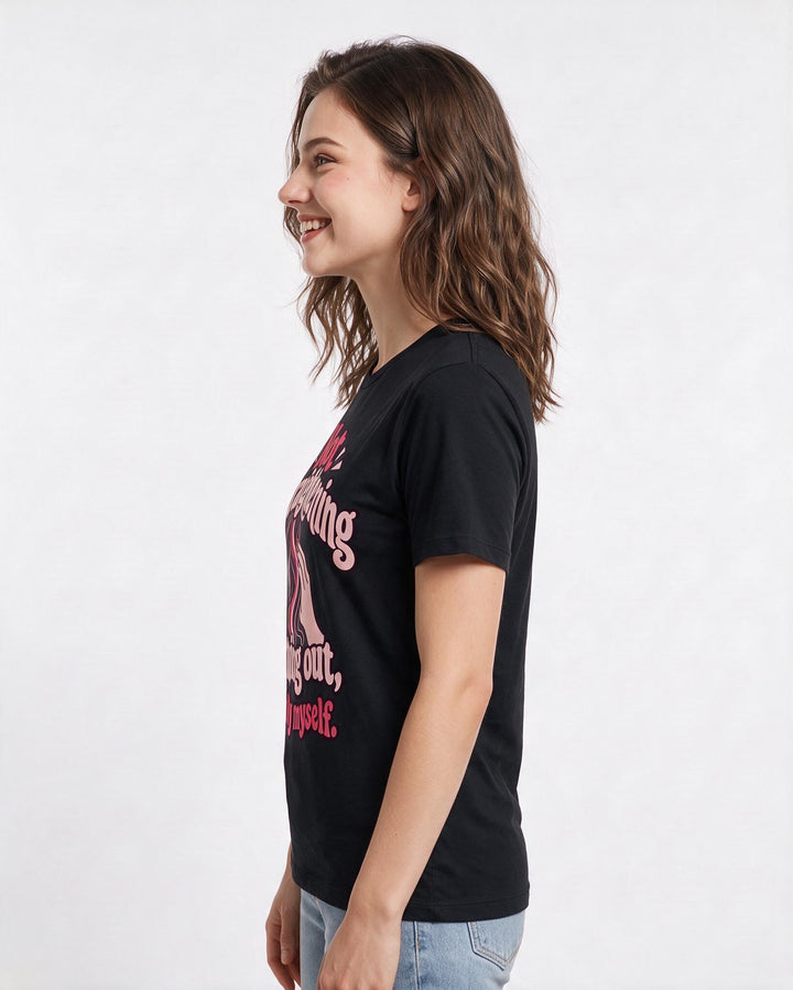 Pride Black T-Shirt for Women – Everyday Expression Graphic Tee product image 2