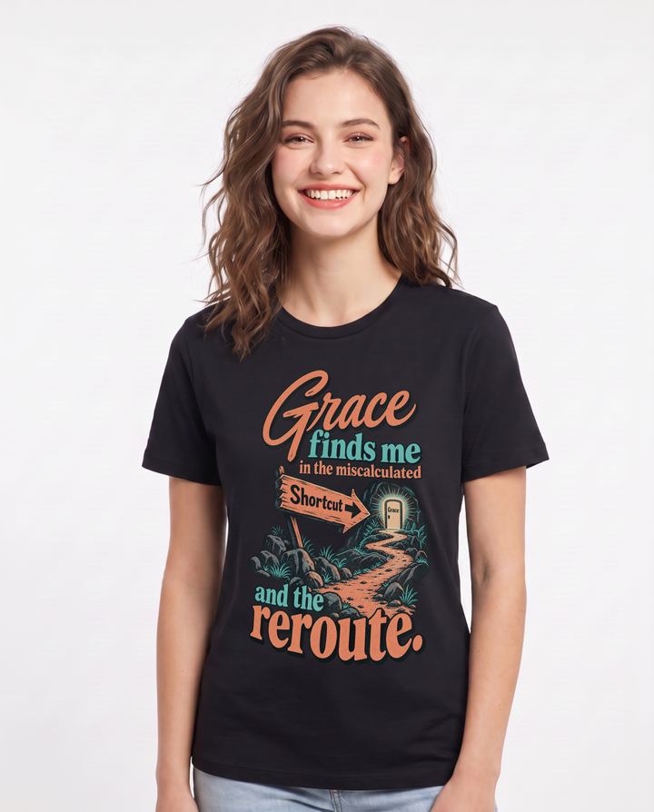 Christian Faith Black T-Shirt for Women – Everyday Expression Graphic Tee product image 3
