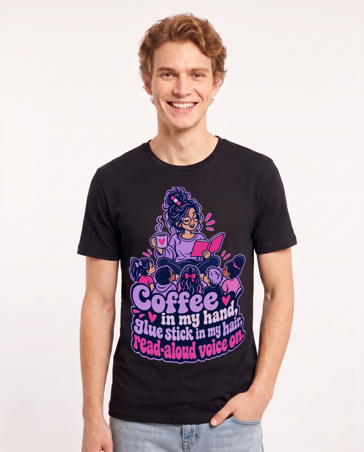 Teacher Black T-Shirt for Men – Everyday Expression Graphic Tee product image 3