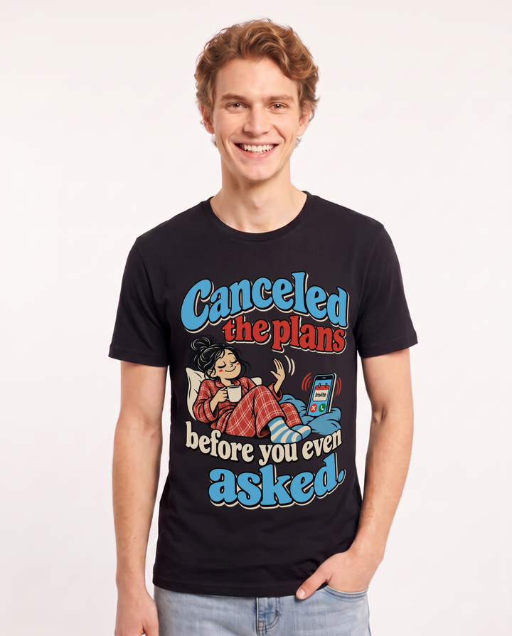 Meme Black T-Shirt for Men – Everyday Expression Graphic Tee product image 3