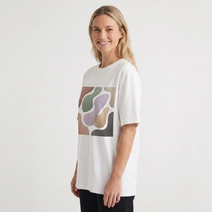 Casual Comfort White T-Shirt mockup 2