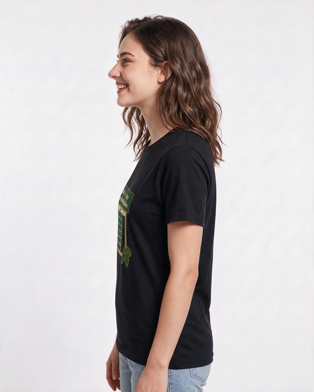 Beer Black T-Shirt for Women – Everyday Expression Graphic Tee product image 2