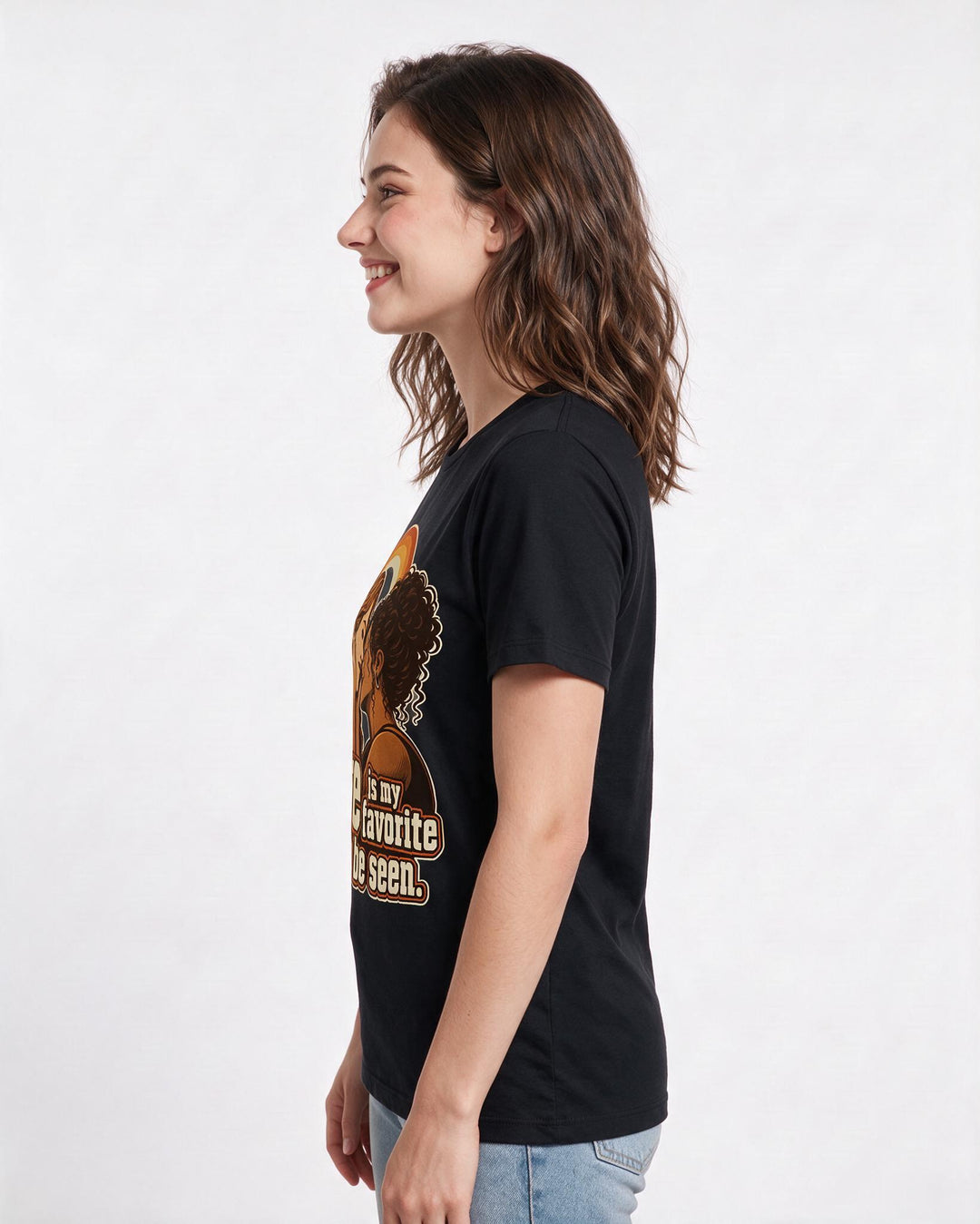 Pride Black T-Shirt for Women – Everyday Expression Graphic Tee product image 2