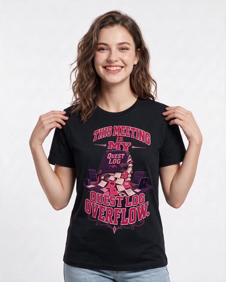 Gaming Black T-Shirt for Women – Game Night Graphic Tee product image 3