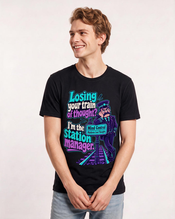Meme Black T-Shirt for Men – Everyday Expression Graphic Tee product image 1