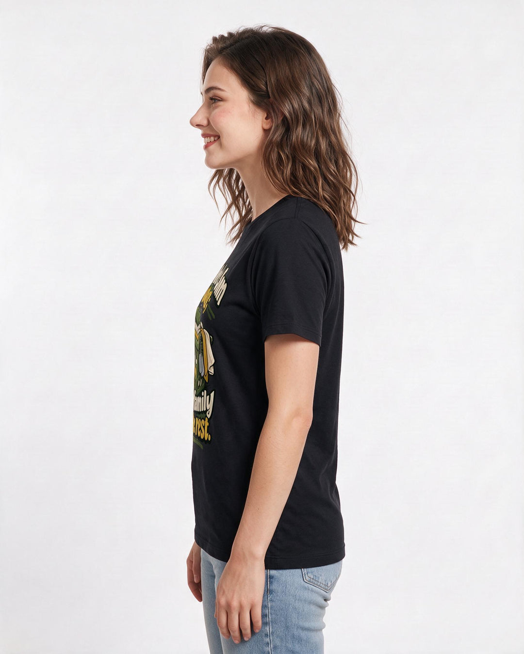 Veteran Black T-Shirt for Women – Everyday Expression Graphic Tee product image 2