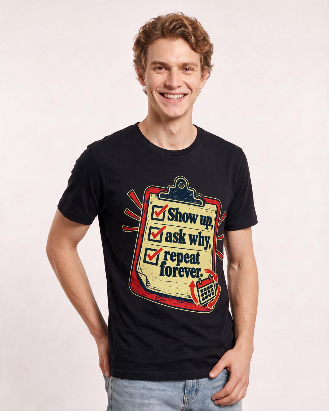 Political Statement Black T-Shirt for Men – Everyday Expression Graphic Tee product image 1