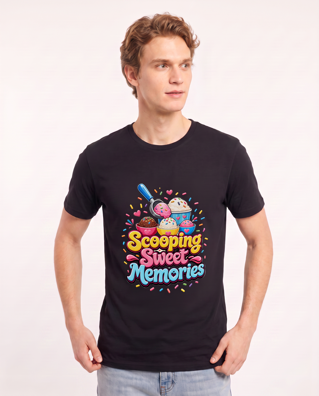 Scooping Sweet Memories Men's Black T-Shirt product image 1