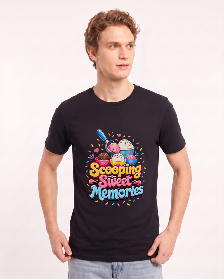 Scooping Sweet Memories Men's Black T-Shirt product image 1