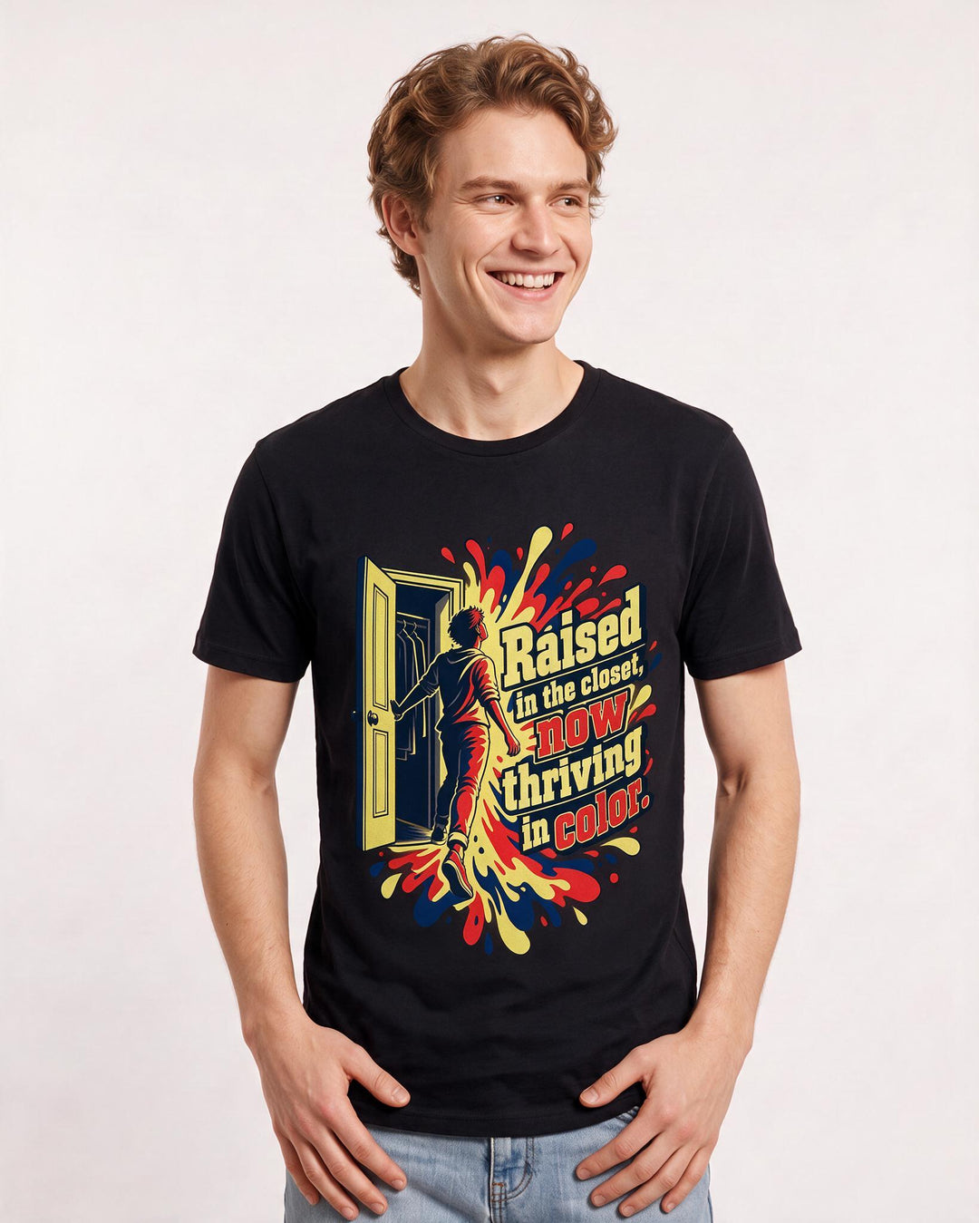 Pride Black T-Shirt for Men – Everyday Expression Graphic Tee product image 1
