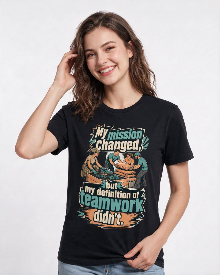 Veteran Black T-Shirt for Women – Everyday Expression Graphic Tee product image 1