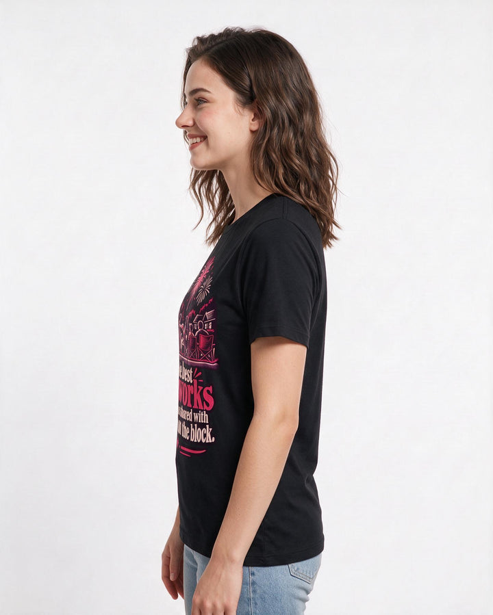 Patriotic Black T-Shirt for Women – Everyday Expression Graphic Tee product image 2