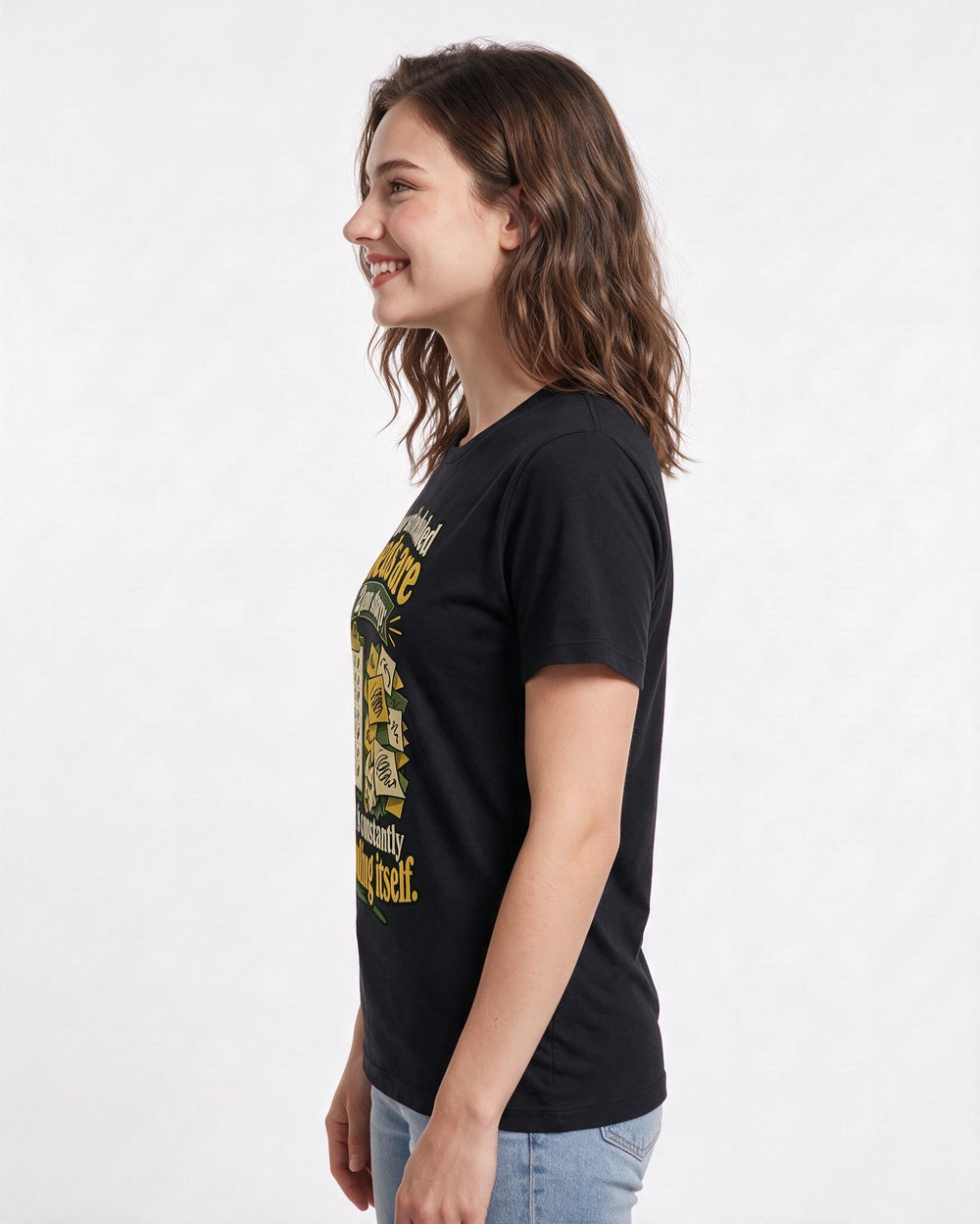 Nurse Black T-Shirt for Women – Nursing Life Graphic Tee product image 2
