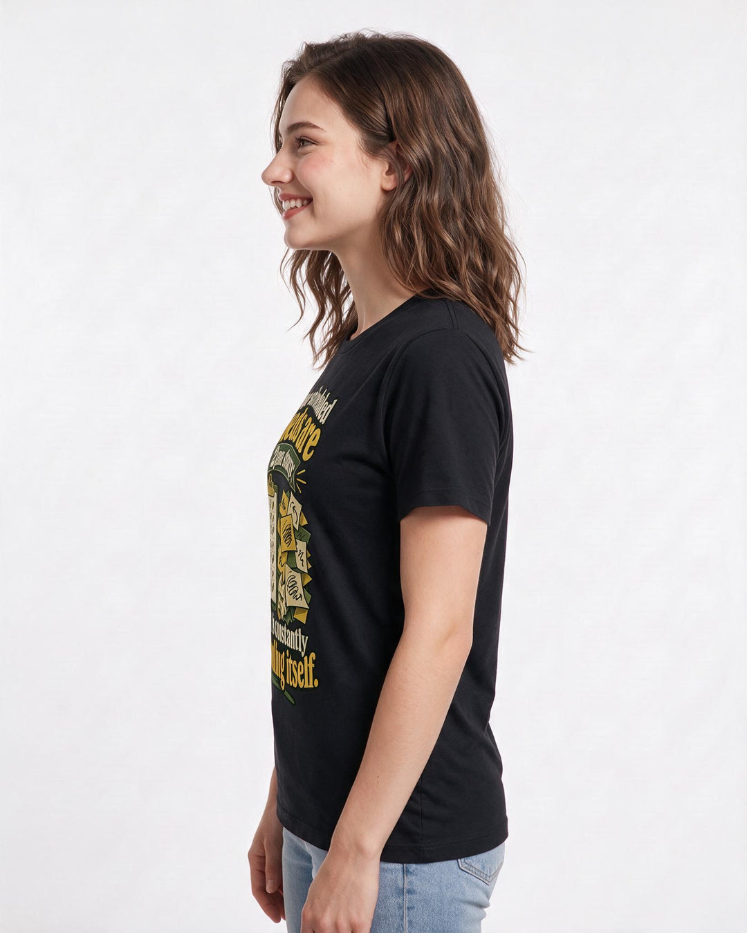 Nurse Black T-Shirt for Women – Nursing Life Graphic Tee product image 2