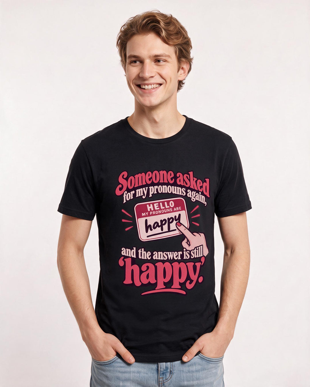 Pride Black T-Shirt for Men – Everyday Expression Graphic Tee product image 1
