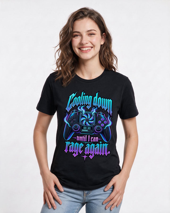 Gaming Black T-Shirt for Women – Game Night Graphic Tee product image 1