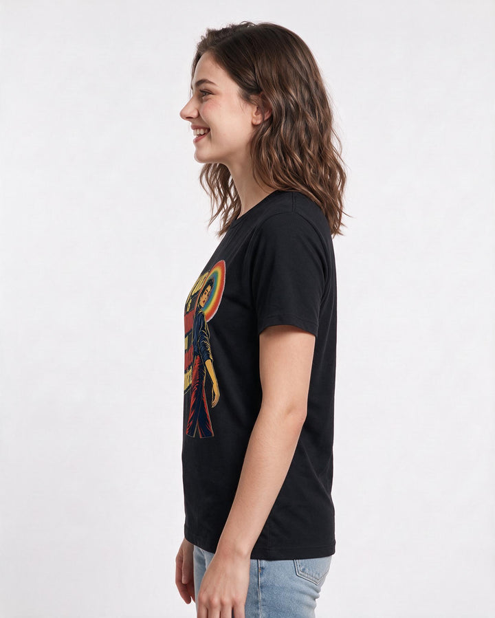 Pride Black T-Shirt for Women – Everyday Expression Graphic Tee product image 2