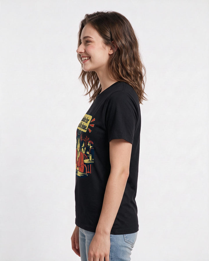 Neurodiversity Black T-Shirt for Women – Everyday Expression Graphic Tee product image 2